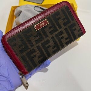 ❌ SOLD❌ Fendi Zucca Zipper Wallet